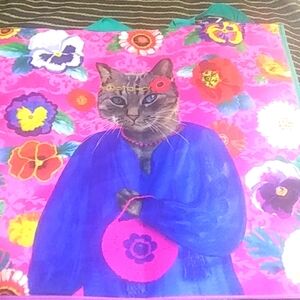 Reusable Hippie Cat Themed 100% Polypropylene Bag
